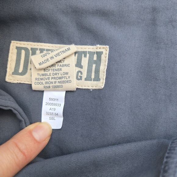 Duluth Trading Co Dry On The Fly Cargo Pants Mens XLx32 Blue Outdoor - Picture 8 of 9